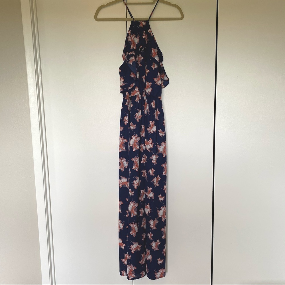 Lush ruffle maxi dress
